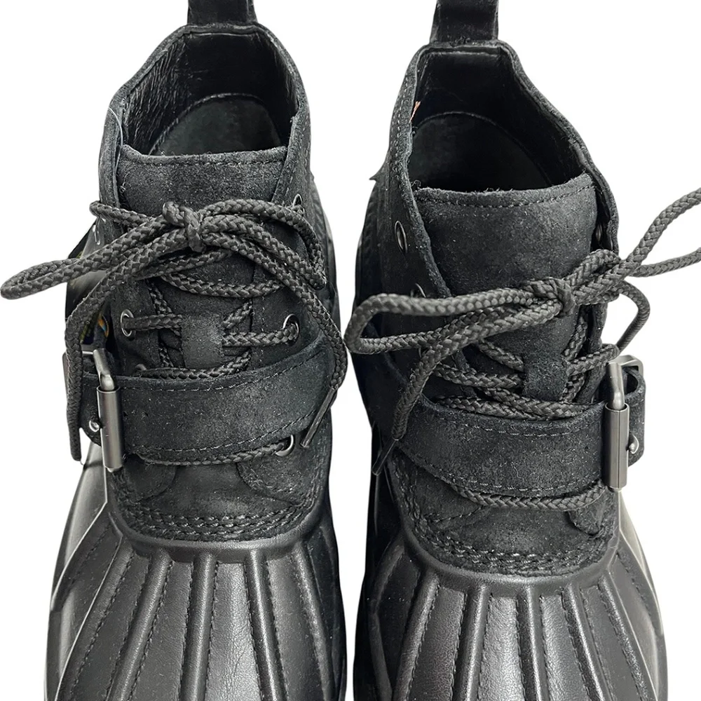 Polo Ralph Lauren Men’s Oslo Low Boot Leather & Suede Black 7D